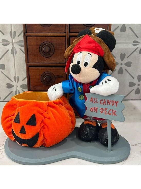 Disney Other - Vintage Mickey Mouse pirate Halloween treat holder. Very good vintage condition.